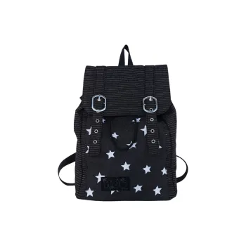 Yalu Nylon Backpack Unisex Black/Navy Blue