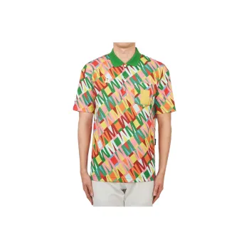 MARK & LONA Polo Shirt Men's Yellow Pink