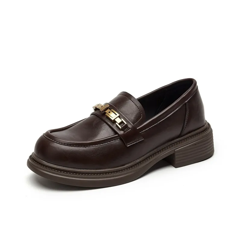 DAPHNE Loafers Women's Black/Brown-6