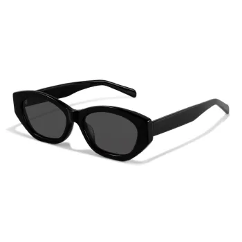 MK MINGKU Plate Frame Cat Eye Sunglasses Unisex