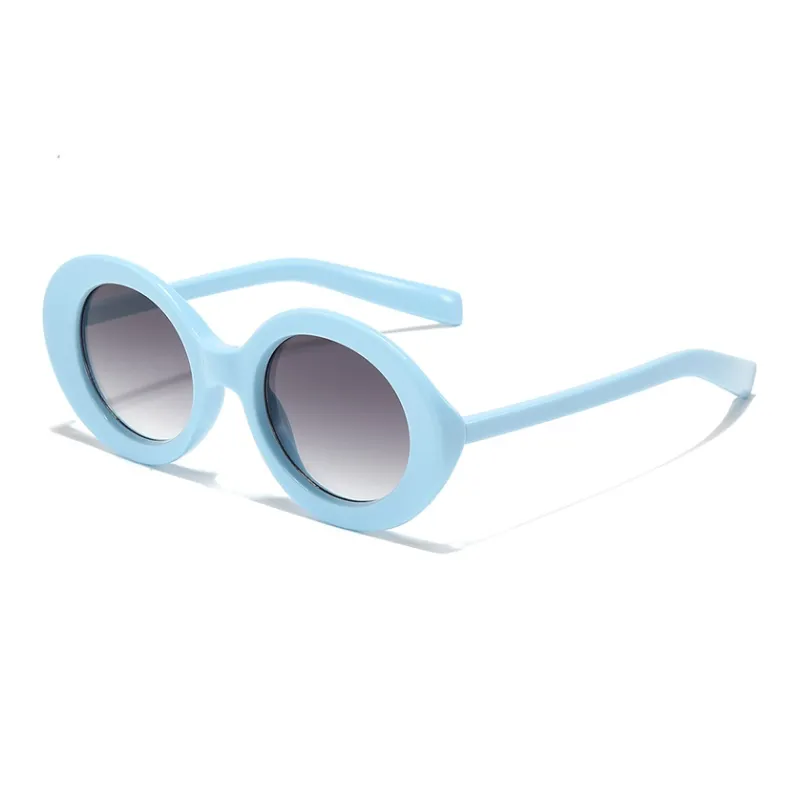 PSACSS Plate Frame Oval Sunglasses Unisex-0