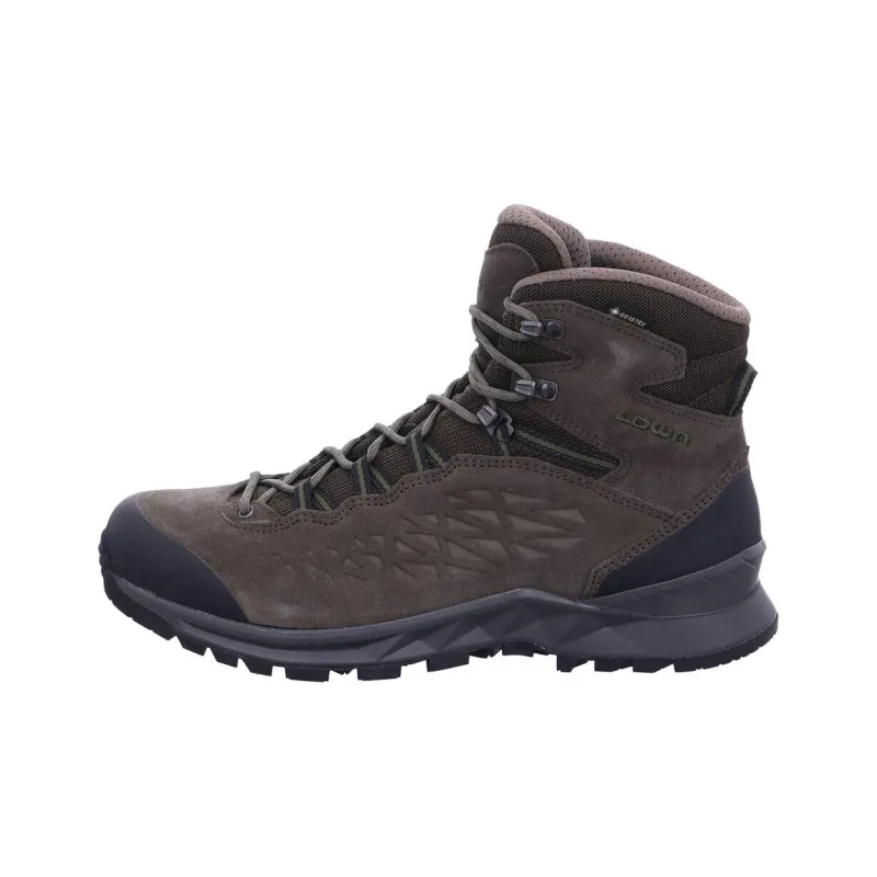 Lowa Explorer Anti Slip Wear Resistant Mid Top Hiking Shoes Men's Umber-0