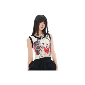 LALABOBO Tank Tops Women's Ecru