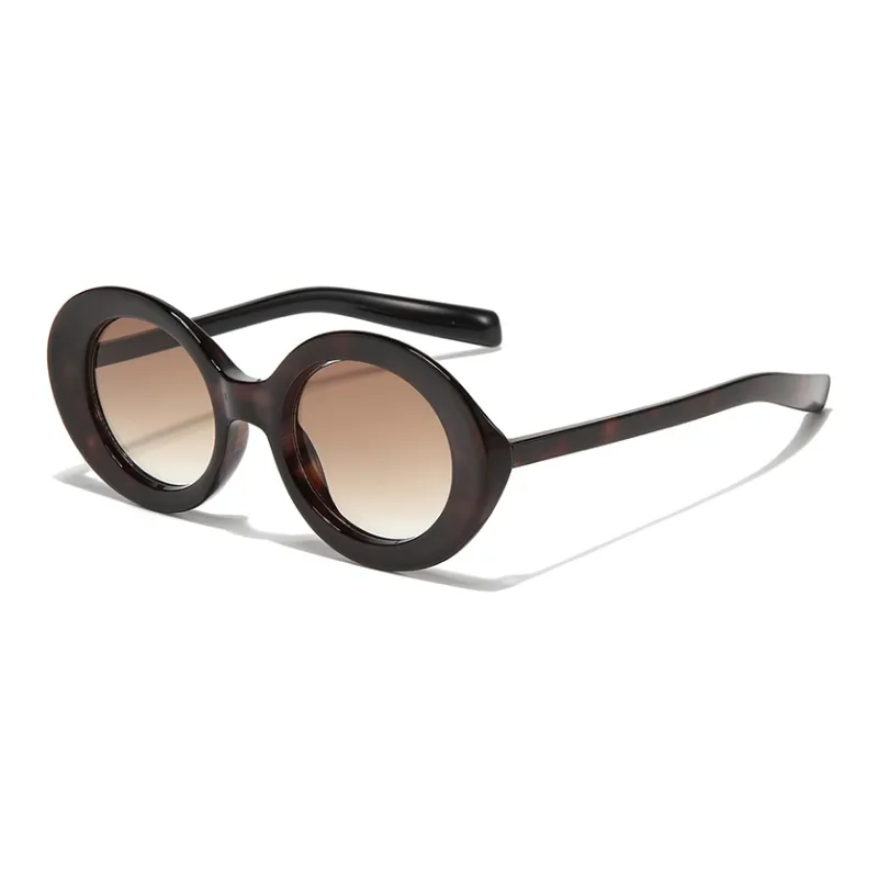 PSACSS Plate Frame Oval Sunglasses Unisex-4