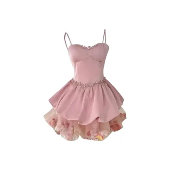 OZVO Slip Dresses Women's Pink