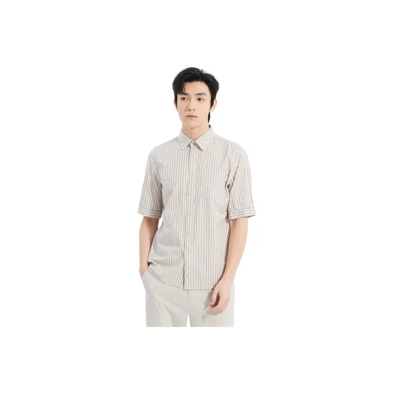 LESS IS MORE Shirts Men Khaki 25XXC3011Y-0