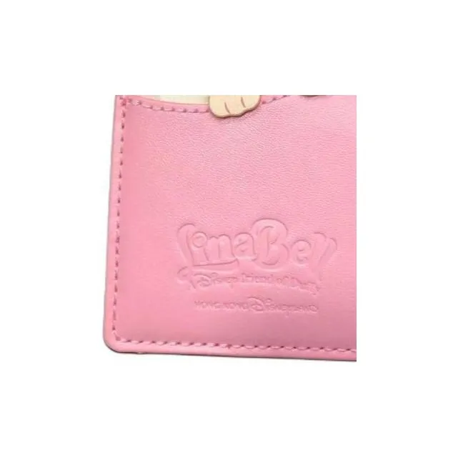 Disney Leather Card Holder Women's Pink Multicolor-3