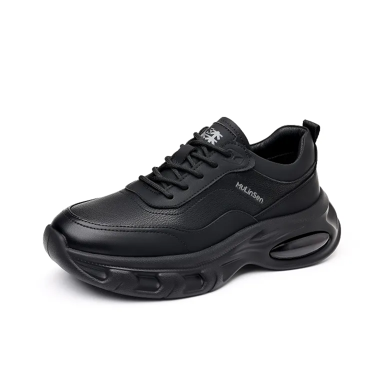 Mulinsen Casual Shoes Men Low Top Black-0