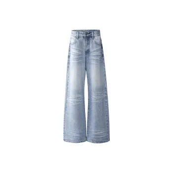KM Jeans Unisex Washed Blue