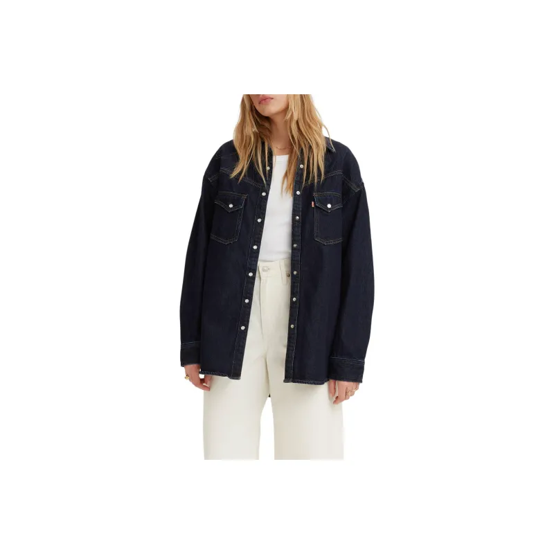 Levis Shirts Women's Indigo-0