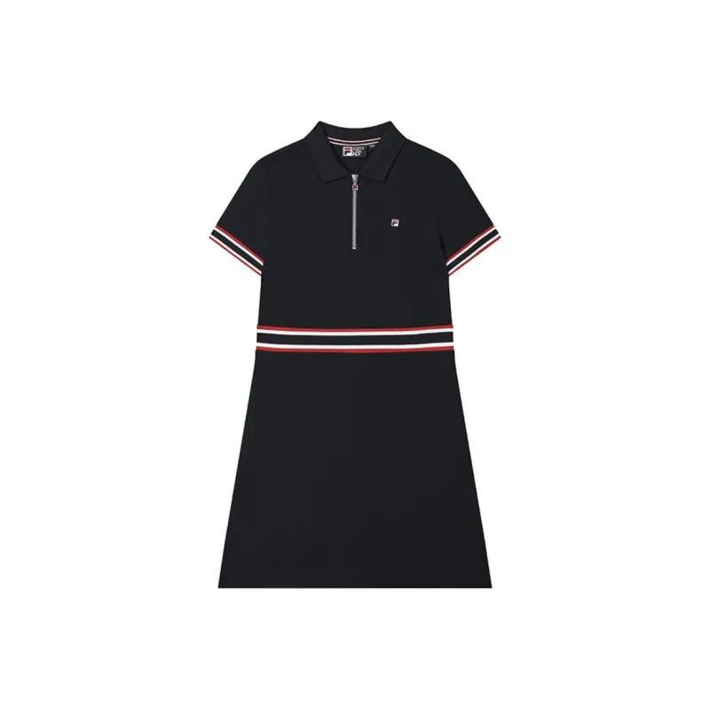 FILA Lifestyle Short Sleeved Dress Women's Legend Blue-0