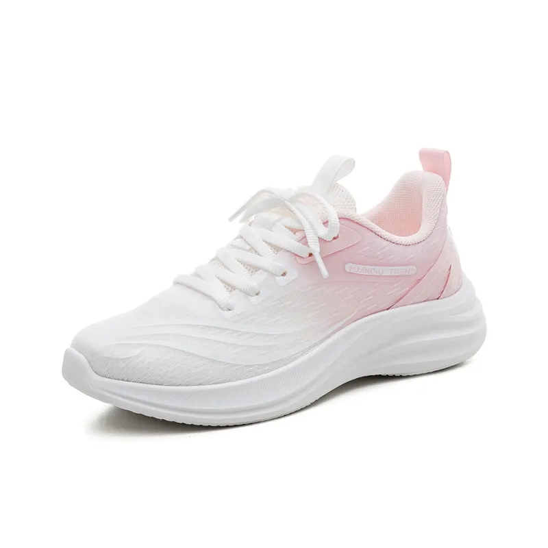 HUANQIU Running Shoes Women's Low Top White-1