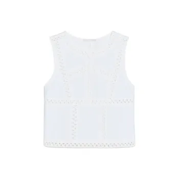 ZARA Tank Tops Women's White
