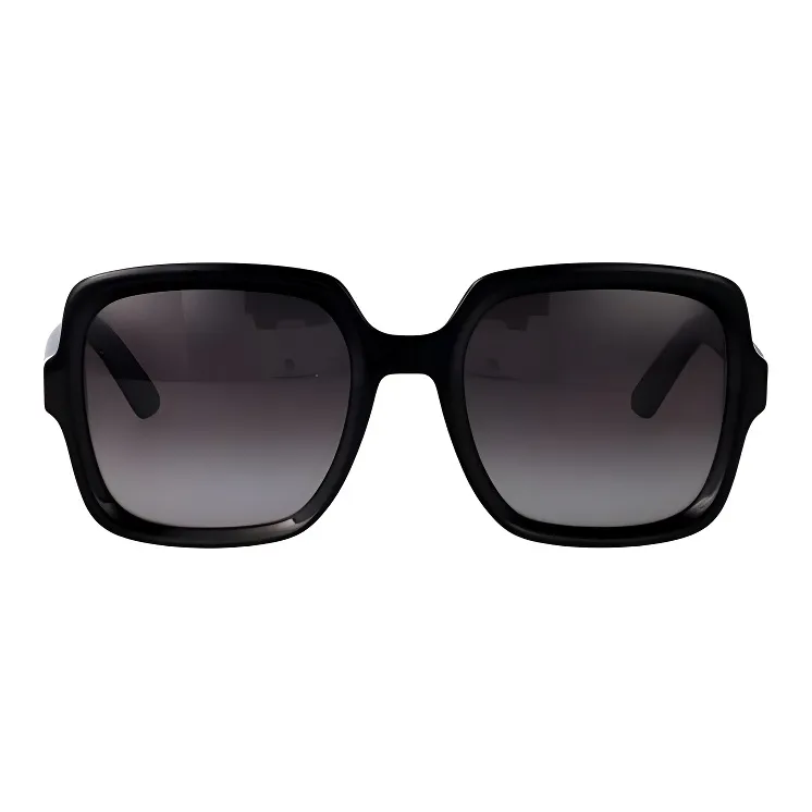 DIOR Acetate Square Sunglasses Women's Black-1