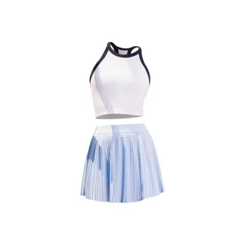 Meesu Fitness Sets Women's Glacier White+Yunxi Blue Two Piece Set[One Piece Cup]