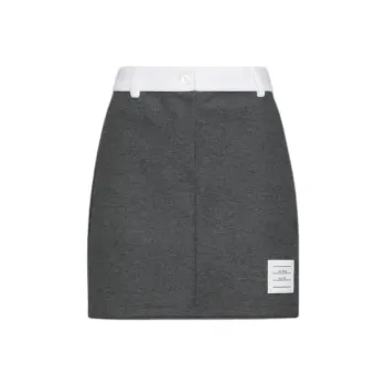 THOM BROWNE Logo patch Mini Skirt