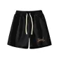 [300g Heavyweight]Black (Mb Silhouette Brown Cat Pants with Center Logo)