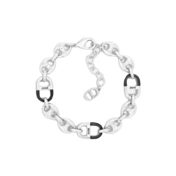 DIOR Brass Bracelets Unisex Silver