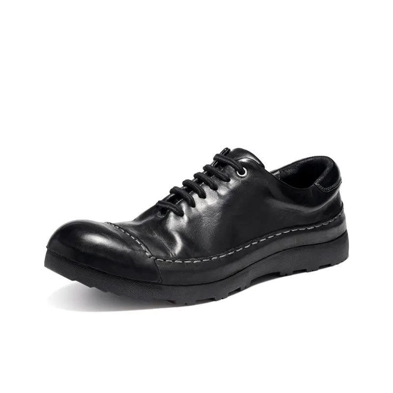 Dreambox Men's Casual Shoes Men Low Top Black/Gray/Olive Green-1