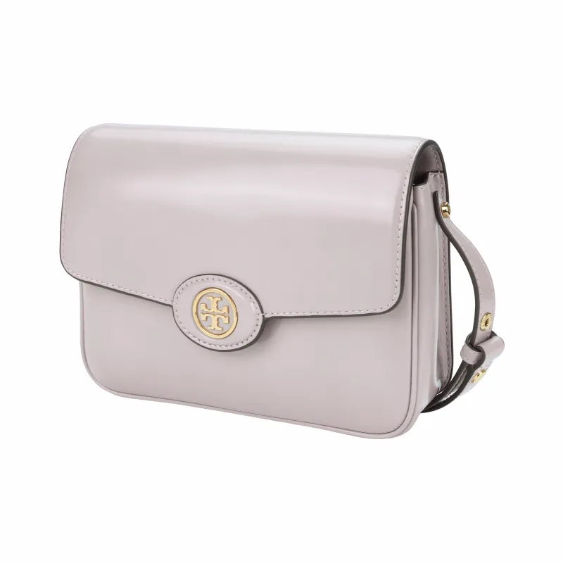 TORY BURCH Robinson Patent Leather Crossbody Bag, Shoulder Bag Regular Women's Cherry Pink-1