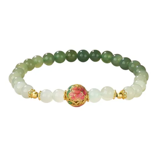 Royal Heaven's Choice Bracelets White Jade/Pale Greenish White Jade Women's