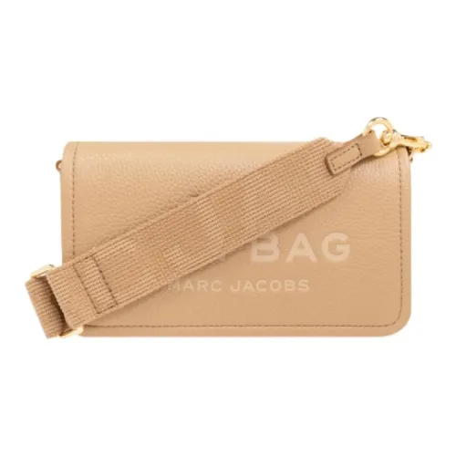 MARC JACOBS Leather Shoulder Bag Mini Women's Beige