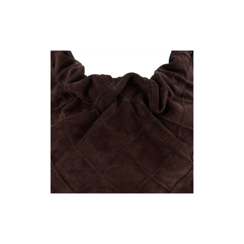 TORY BURCH Suede Shoulder Bag, Crossbody Bag, Handbag Mini Women's Liquorice-4