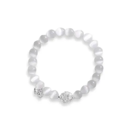 LuluCanaan Glass Berretto cat Eye Bracelets Women's