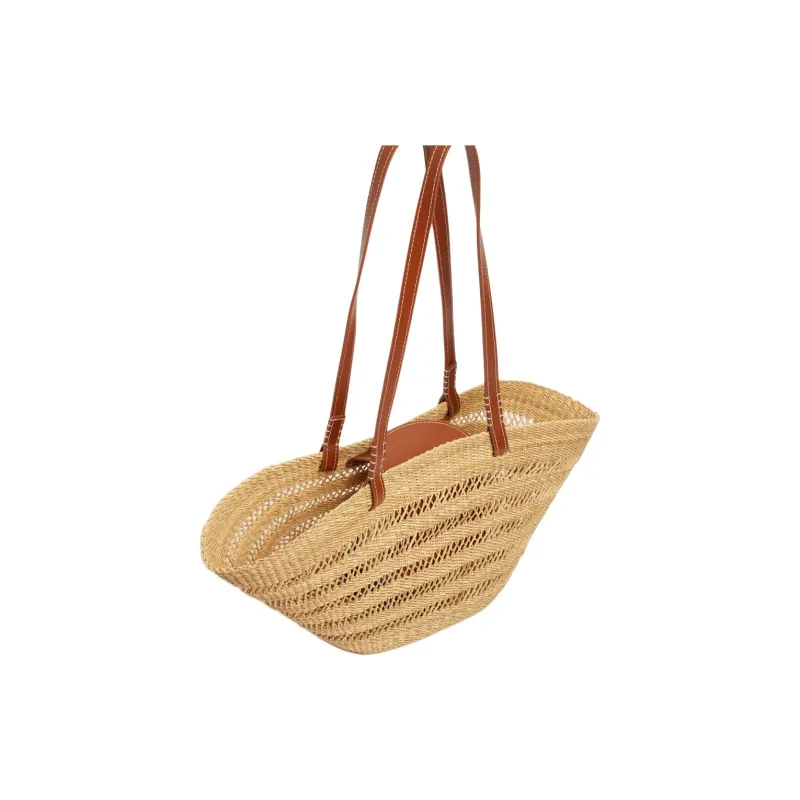 Vanessa Bruno Elephant Grass Handbag, Shoulder Bag Women's Yellow & Brown-2