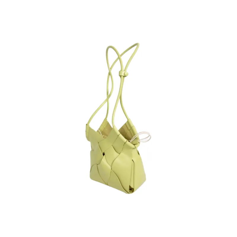OCTSUI PU Shoulder Bag Women's Lime Yellow/Beige Gray/Black-2