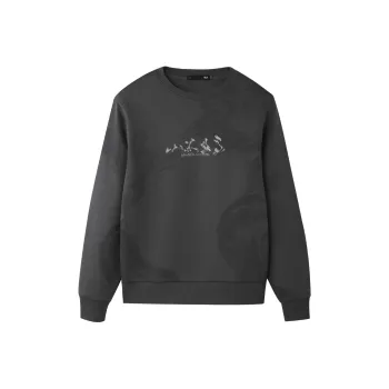 HLA Sweatshirts Men Dark Gray Pattern 9A