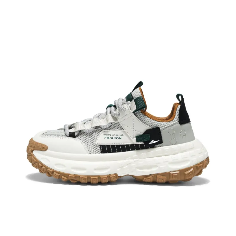 Kuding Breathable Height Increase Low Top Casual Shoes Men's-5