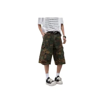 TELENT Denim Shorts Unisex Camouflage