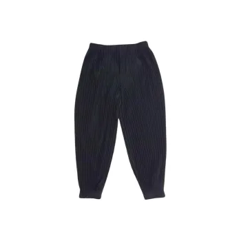 Homme Plissé Issey Miyake Casual Pants Men's Black