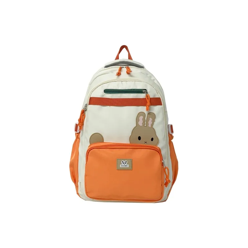 H YXIANG Composite Cloth Backpack Women's Multicolor-1