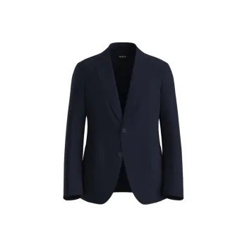 HUGO BOSS SS25 Business Suit Coat Men's Dark Blue
