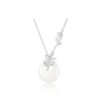 Central Fashion Natural Chalcedony Necklaces Women's