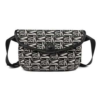 FAIRWHALE Fabric Fashion Commute Wide Strap Good Looking Stitching Bag Shoulder Bag Regular Men's Pure Black/Dark Blue