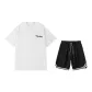 2 Pack (White Top+Black Shorts)