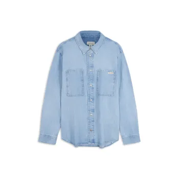 Calvin Klein Shirts Men UL6 Denim Light Blue