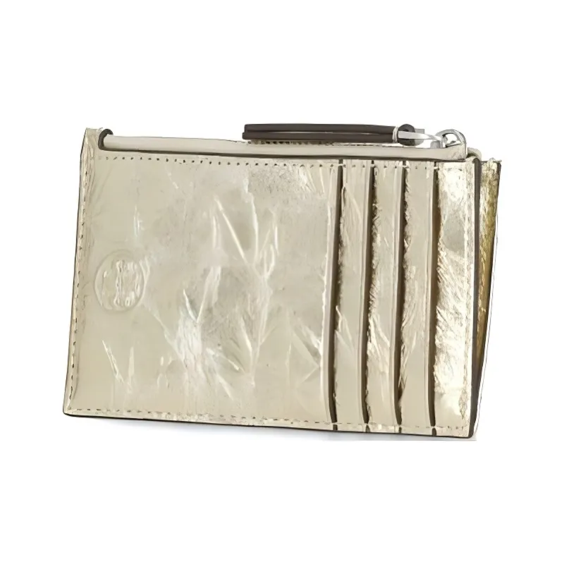 TORY BURCH Fleming Nappa Leather Coin Purse Wallets Card Holders Regular Women's Gold-2