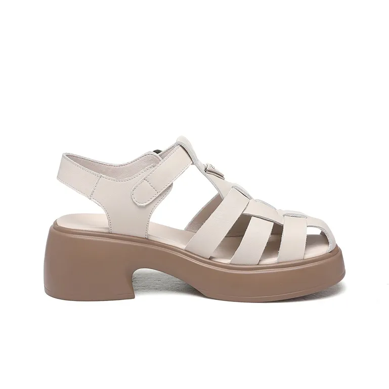 Golden Silk Rabbit Roman Sandals Women's-7