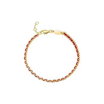 WINY 925 Sterling Silver, Nylon Rope Bracelets Women's Gold Red, Silver Black, Silver Red