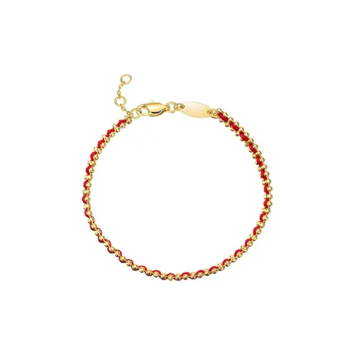 WINY 925 Sterling Silver, Nylon Rope Bracelets Women's Gold Red, Silver Black, Silver Red