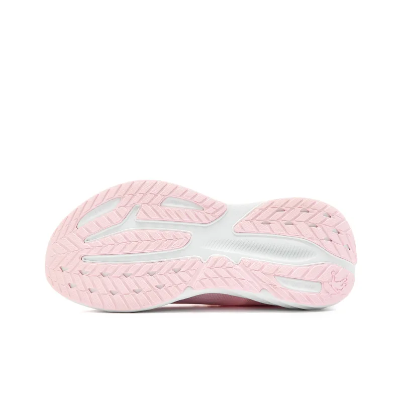 QIAODAN Cushioning, Slip Resistant, And Abrasion Resistant Low Top Casual Running Shoes Women's Pink Green-4