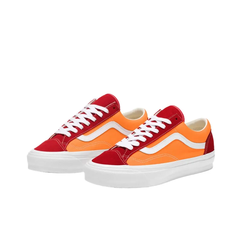 Vans Premium Old Skool Low Top Skateboard Shoes Unisex Orange-2