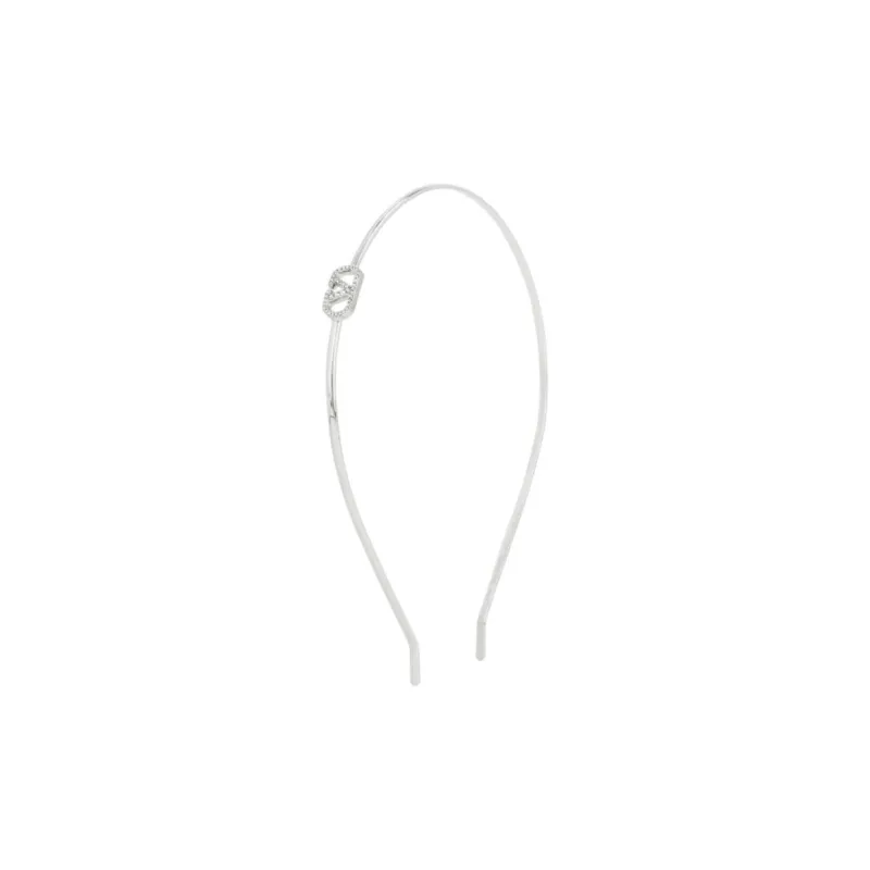 VERSACE Brass Headbands Unisex Silver-1