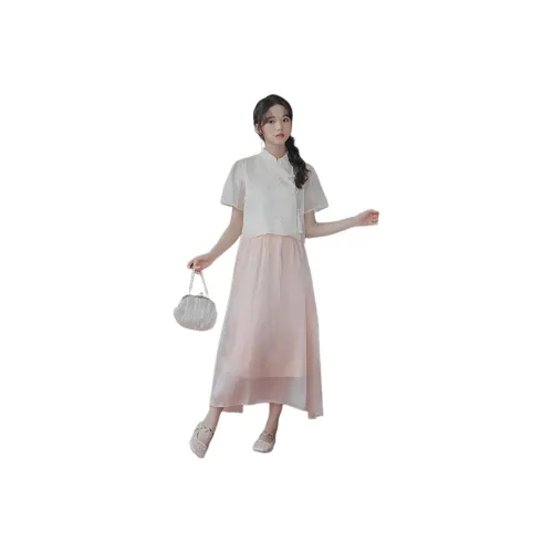 Mu Xiao Xin Two Piece Skirt Sets Women's