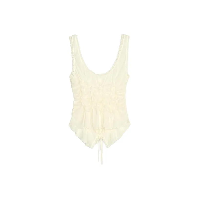 ZARA Tank Tops Women's Yellow-1