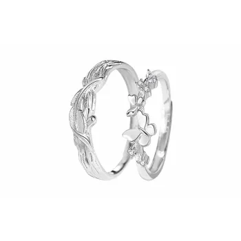 CHINA GOLD S925 Silver Rings Unisex